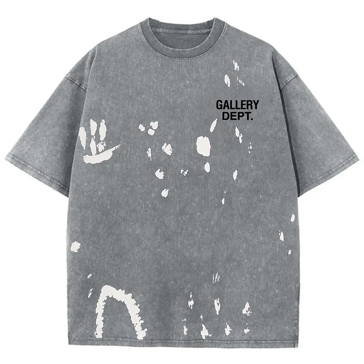 Vintage Kurzarm Gallery Dept. Alva Grafik Acid Washed T-Shirt