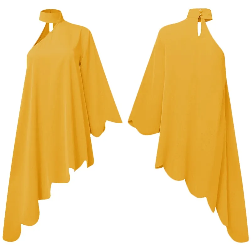 Elegant Office Dress VONDA 2022 Women Party Dress Casual Solid Stylish Mini Dresses  Beach Sundress Femme Robe