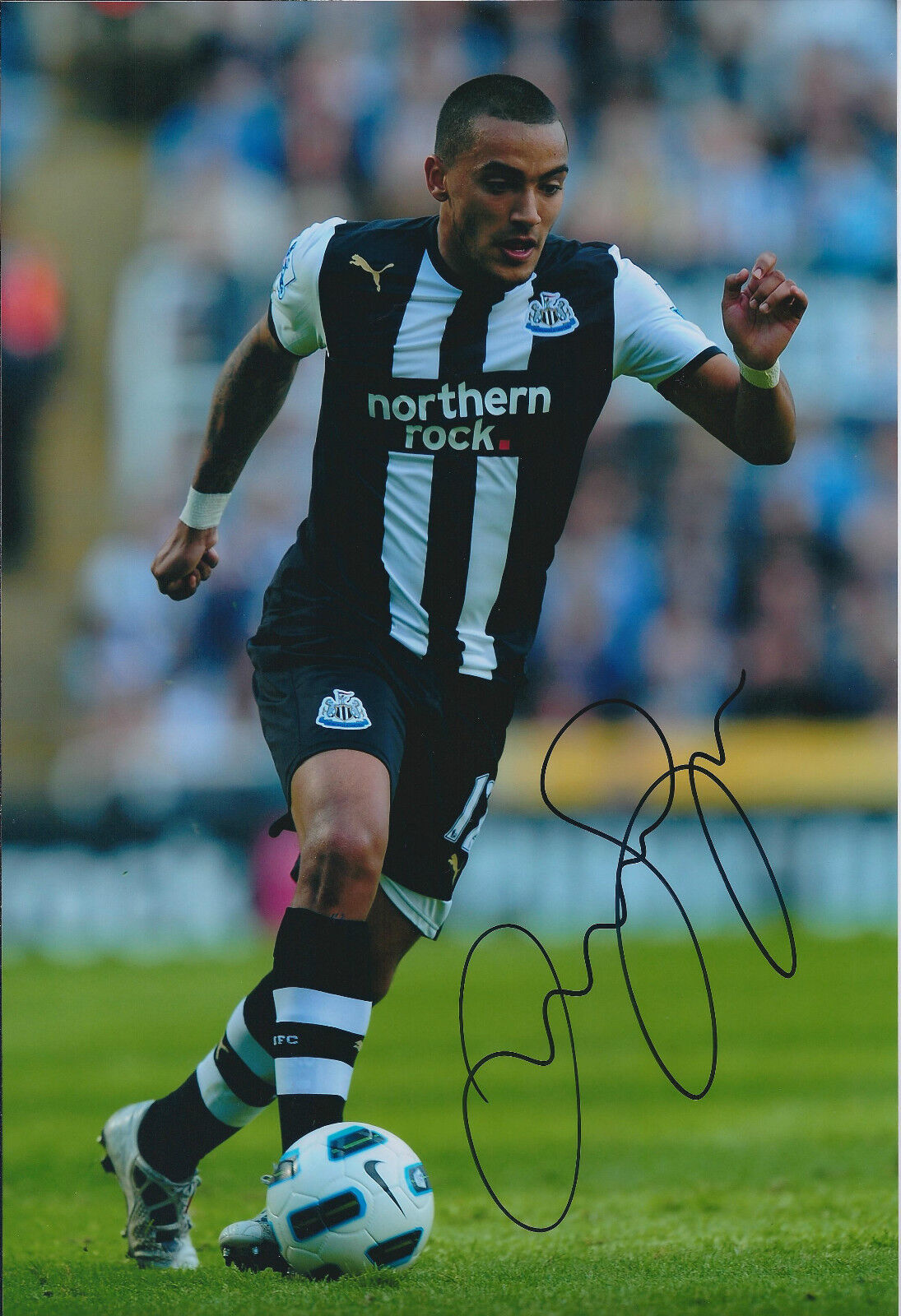 Danny SIMPSON Autograph Newcastle United Signed 12x8 Photo Poster painting AFTAL COA Genuine