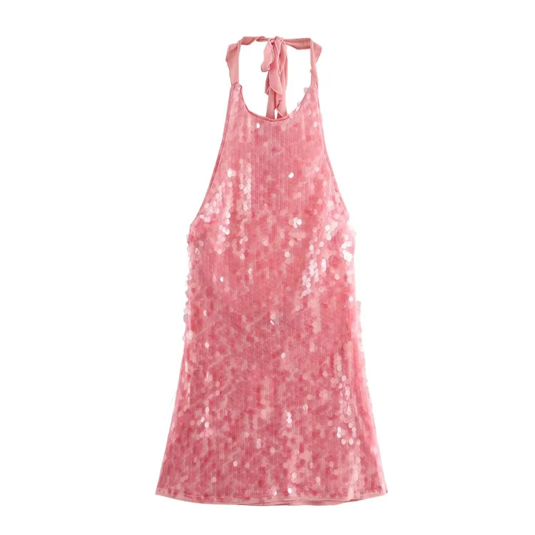 Fashion Simple Beads Decoration Hanging Collar Dress