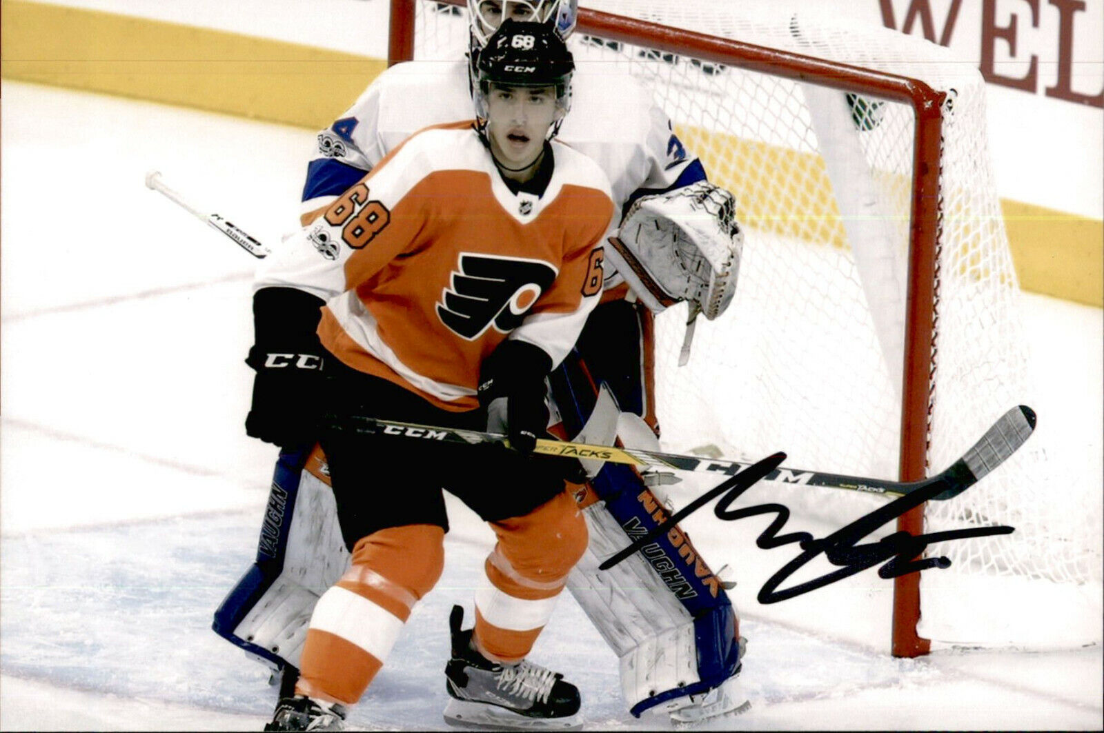 Morgan Frost SIGNED 4x6 Photo Poster painting PHILADELPHIA FLYERS #9