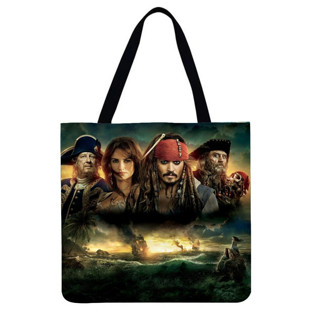Linen Tote Bag - Movie characters