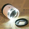 30X Handheld Cylindrical Magnifier with LED UV Jewelry Check Magnify Loupe