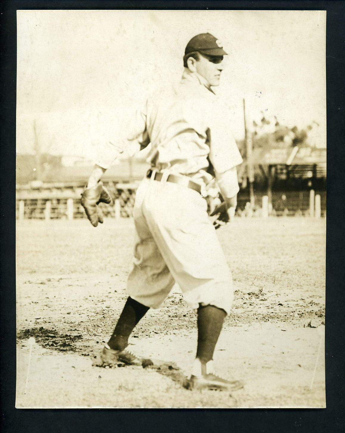 Herman Bronkie 1913 Type 1 Press Photo Poster painting Cleveland Indians