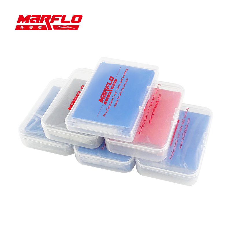 Marflo Car Wash Detailing Magic Clay Bar 100g Fine Medium King Grade Heavy 80g New Piont Powerful Removal Contaminants