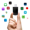 2 in 1 Wireless CarPlay Android Auto Adapter Plug & Play for Factory Wired Cars