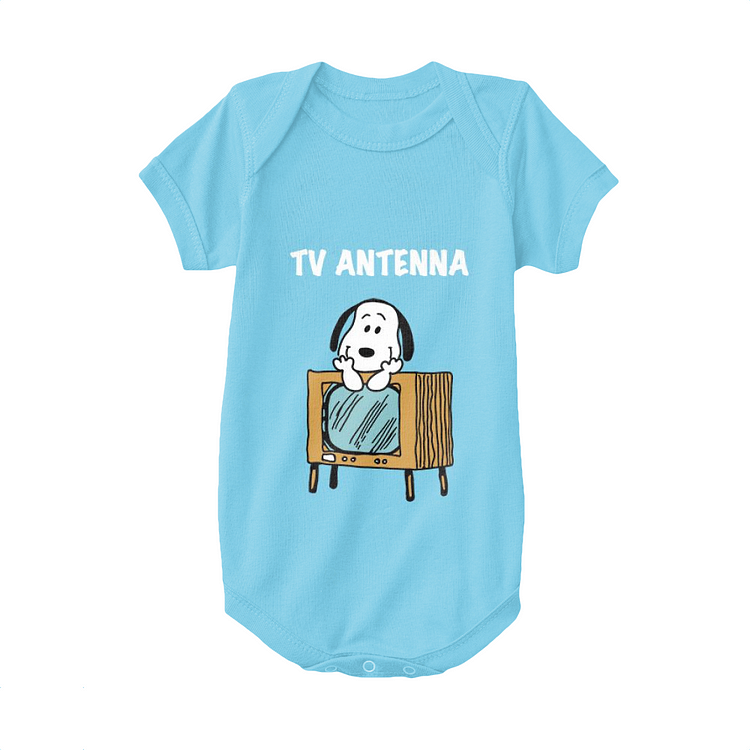 TV Antenna, Snoopy Baby Onesie