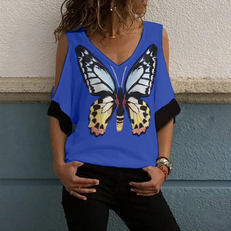 Women's T-shirt Thin Section Sexy Casual Trend High Street Plus Size Blouse