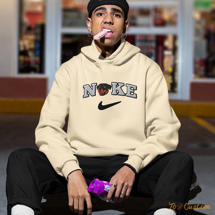 TOSCUSTOM™ Custom Personalized Embroidered Nike Dog Hoodie​ for Dog Lovers