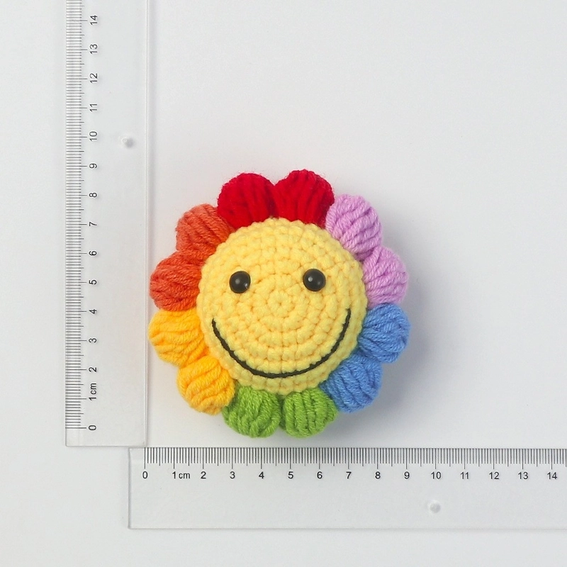 2 Pieces Cute Sunflower Santa Claus Yarn Women’s Bag Pendant Keychain