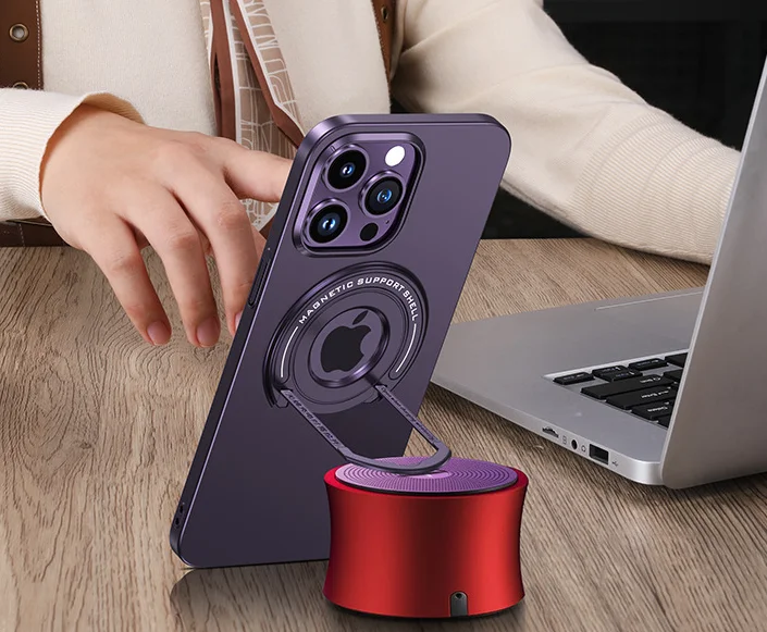 Suitable for iPhone 13/14 Series Magnetic Invisible Bracket Phone Case