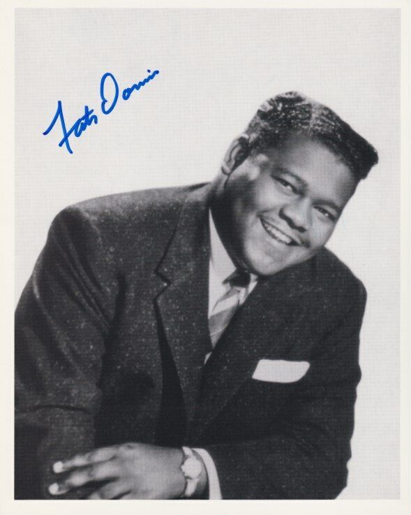 Fats Domino signed 8x10 Photo Poster painting In-person