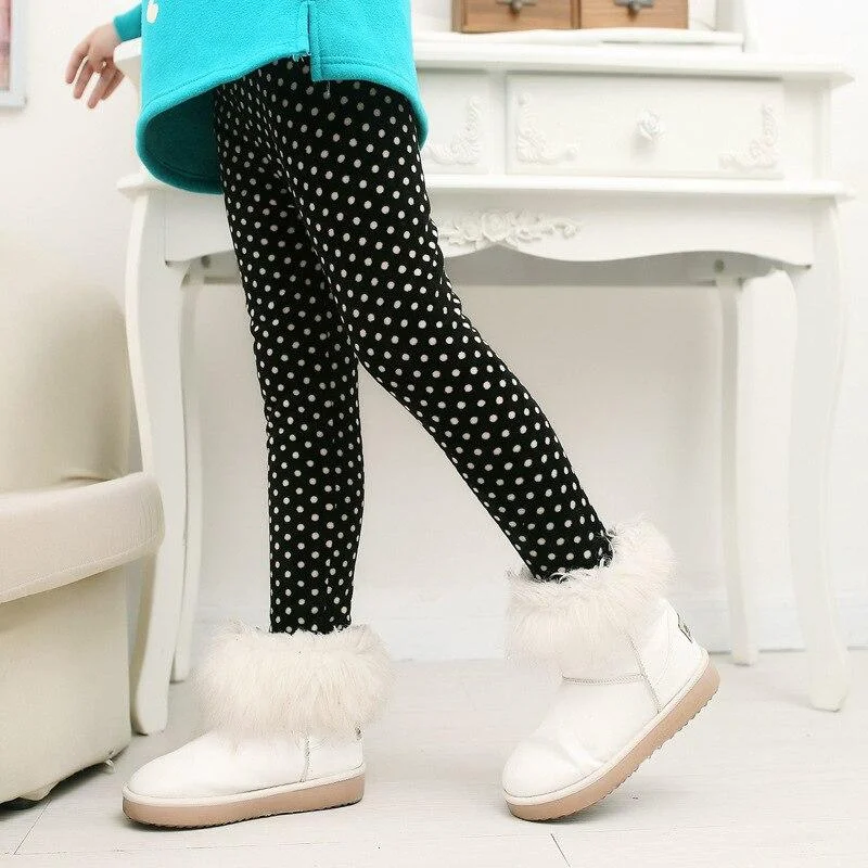 Girls Pants Kids Autumn Winter Keep Warm Leggings Thicken Pencil Pants for Girl 2 3 4 5 6 7 8 Years Children Trousers