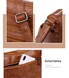 Fashion Multi-layer Women's Backpack Trendy Lightweight Simple Soft Leather Messenger Bag