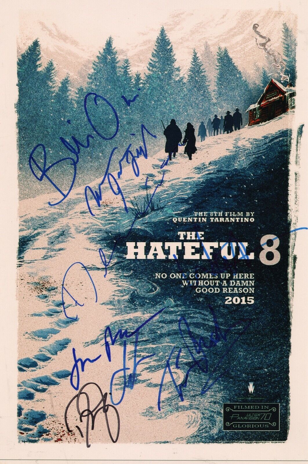 THE HATEFUL EIGHT Cast(x8) Authentic Hand-Signed Channing Tatum