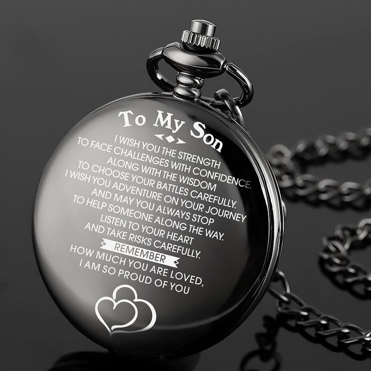 For Son - I Am So Proud Of You Pocket Watch