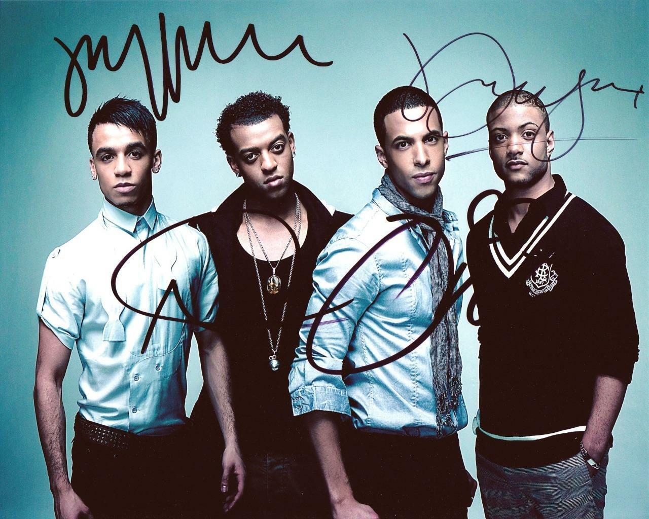 JLS Band X4 SIGNED AUTOGRAPHED 10 X 8