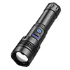 COB LED Flashlight USB Rechargeable IPX4 Waterproof Torch (1x26650 XHP160)