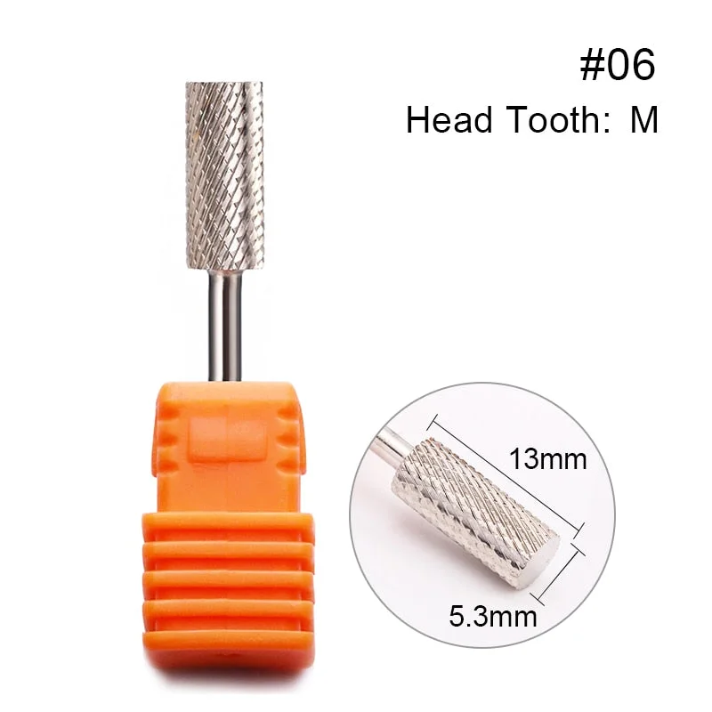 1 Pc Nail Drill Bit Multi-size Silver Manicure Nail Art Tool Electric Manicure Machine Device-Nail Inspo