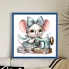 Sewing Mouse-11CT Stamped Cross Stitch 40*40cm/15.75*15.75in tapestrymarket