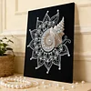 DIY Pearl Painting Conch Flower for Home Wall Decor with Frame(30x40cm)