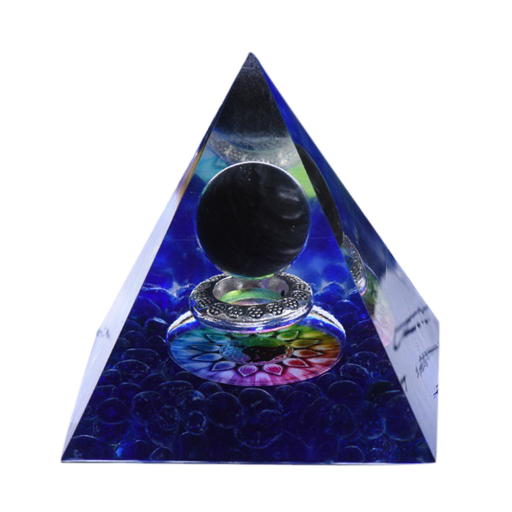 

5cm Natural Orgonite Pyramid Chakra, 501 Original