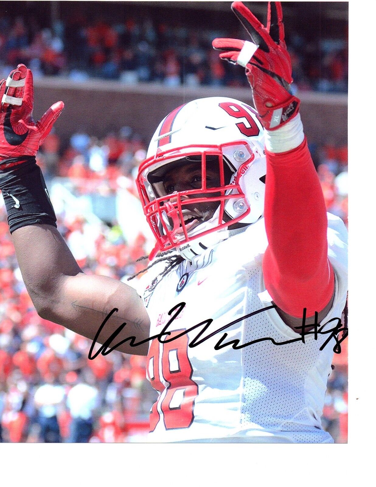 Anthony Winbush Ball State hand signed autographed 8x10 football Photo Poster painting