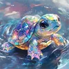 Colorful Turtle-18CT Stamped Cross Stitch Kit(20x20cm)