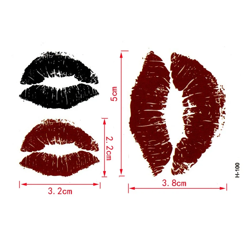 Lips temporary tattoo sticker bloody sexo tatoo sticker car styling tatuagem harajuku henna tattoo sleeves sexy products praia