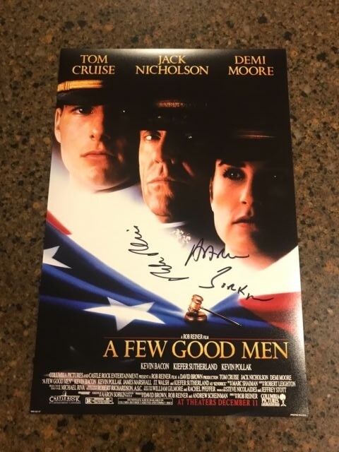 * ROB REINER & AARON SORKIN * signed 12x18 Photo Poster painting poster * A FEW GOOD MEN * 2