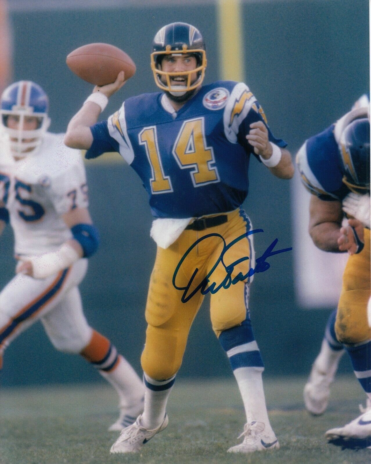 Dan Fouts Autographed Signed 8x10 Photo Poster painting ( HOF Chargers ) REPRINT