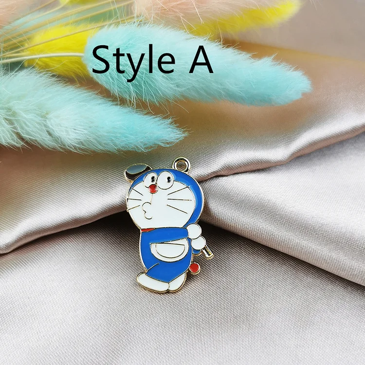 Bulk 10 30 Pcs Japanese Anime Cartoon Cat Collection Gold Drip Oil DIY Jewelry Series Pendant Earrings Key Chain Pendant Charm Accessories