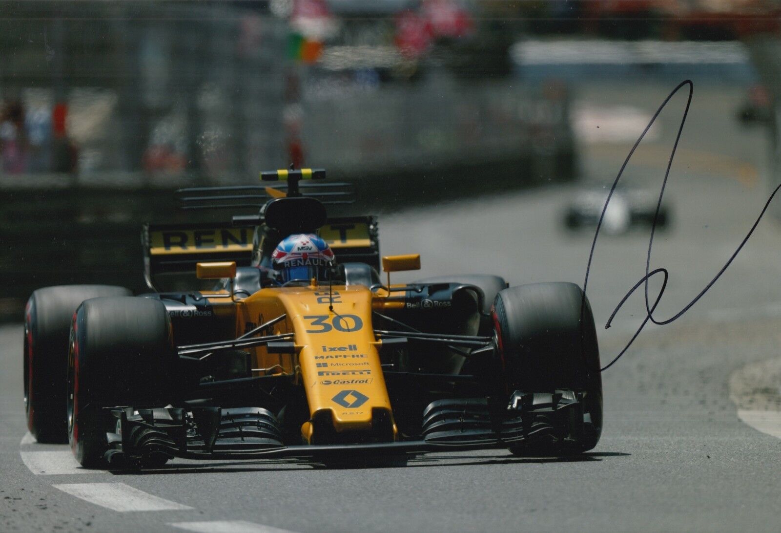 Jolyon Palmer Hand Signed 12x8 Photo Poster painting Renault Sport F1 8.