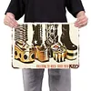 Kiss - Panneaux en &eacute;tain m&eacute;tallique(20*30cm/30*40cm) - Musique