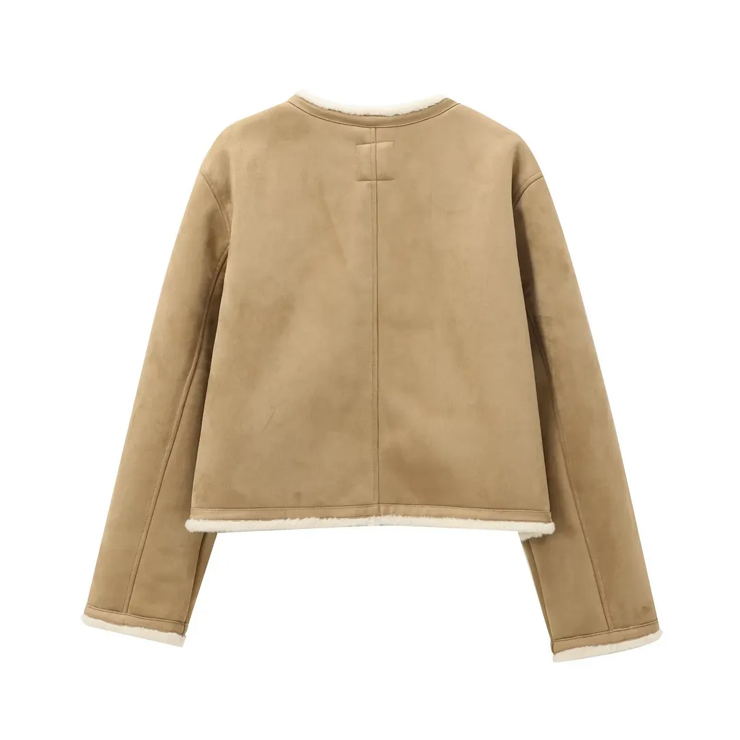 Nigikala Nigikala 2025 Fashion New Metal Button Double-Sided Jacket Women's M56939