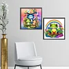 Combo Kit（2PCS)-Diamond Painting-DIY DIY Full Round Drill Frog (30*30CM)
