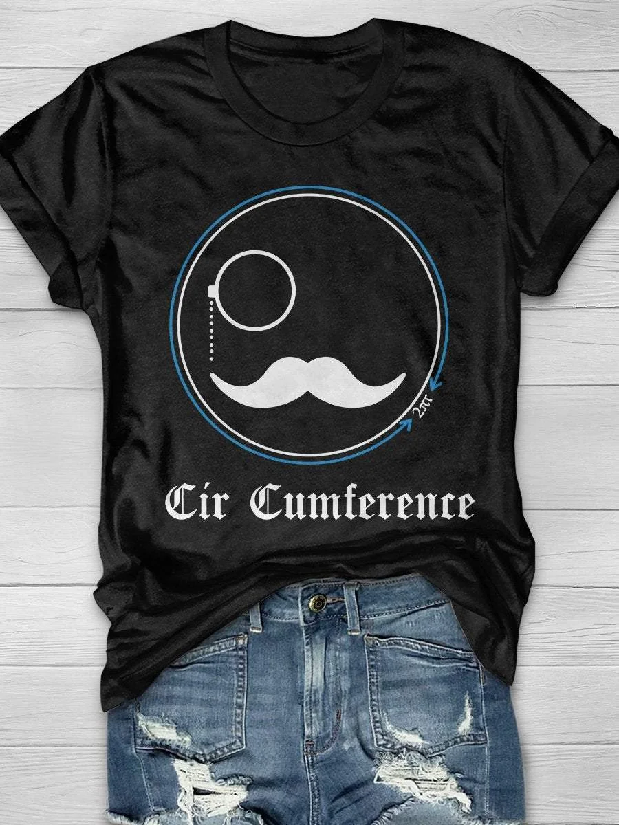 Cir Cumference Print Short Sleeve T-shirt