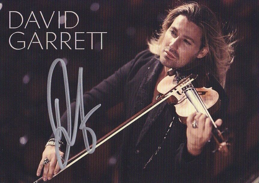 DAVID GARRETT signed autographed 4x6 Photo Poster painting promotional postcard