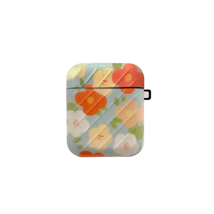 Color Painting Flowers Airpods Case