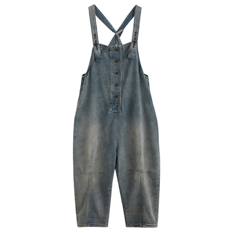 Classic Denim Strappy Jumpsuit