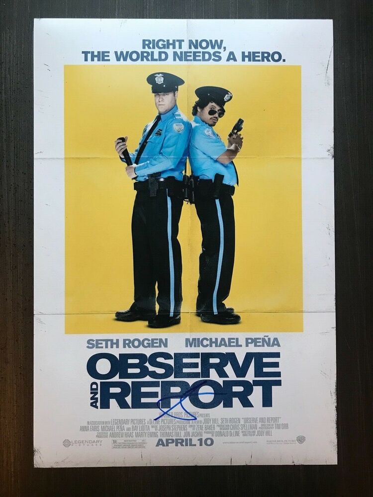 * SETH ROGEN * signed autographed 12x18 poster Photo Poster painting * OBSERVE AND REPORT * 1