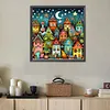 Colorful House-Paint by Numbers Acrylic Painting 40*40cm