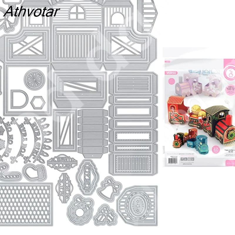 Athvotar New Simply Shoe Box Metal Cutting Dies Scrapbook Diary Decoration Embossing Template Diy Greeting Card Handmade Hot Sale