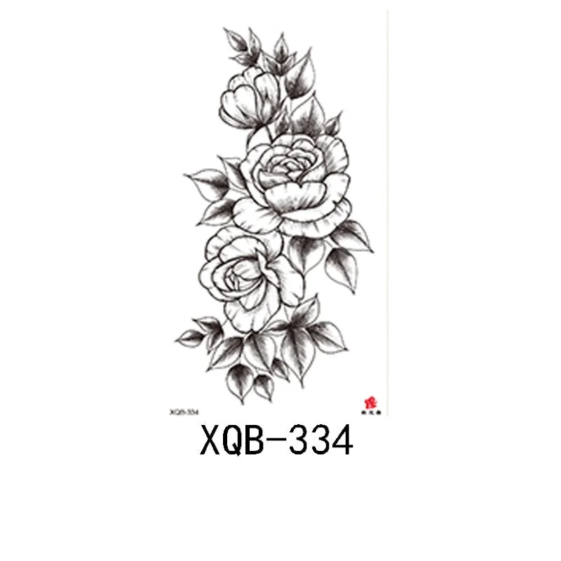 Small Full Arm Waterproof Tattoo Sticker Half Arm Arm Painted Flower Animal Arm Lasting European and American Tattoo Sticker