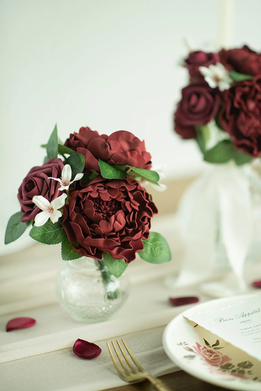 4" Foam Blooming Peony with Stem - 8 Colors