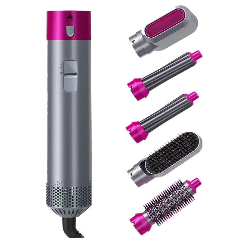 Five-in-one Curling Iron Hair Comb Multifunctional Straight Roll Dual-purpose Hot Air Comb Automatic Curling Iron Manufacturers