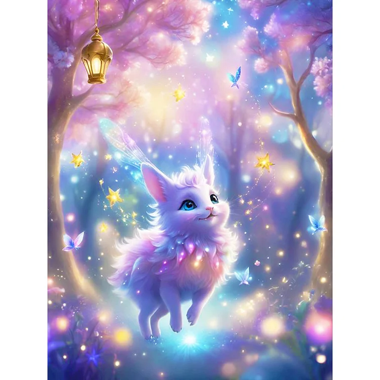 Elf Fox In The Forest 30*40CM (Canvas) Full Round Drill Diamond Painting gbfke