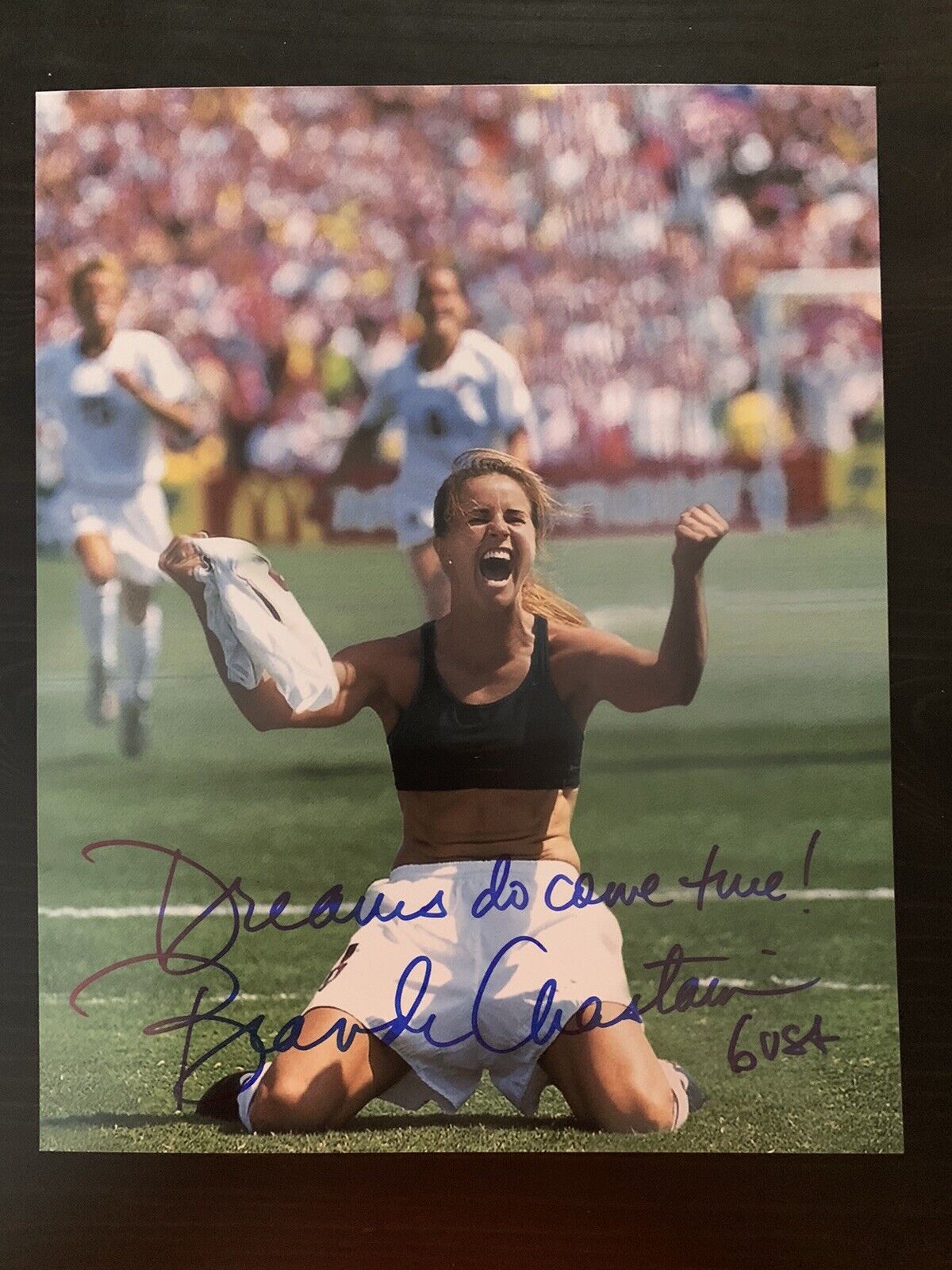 Brandi Chastain Signed 8X10 Photo Poster painting Autographed USA Champion