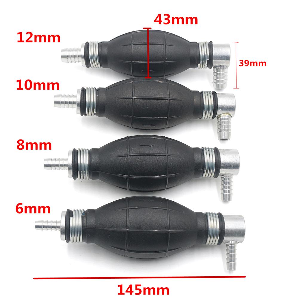 

Automobile Vehicle Motorcycle Rubber Aluminum Spherical Hand Fuel Pump Tank, 8mm, 501 Original