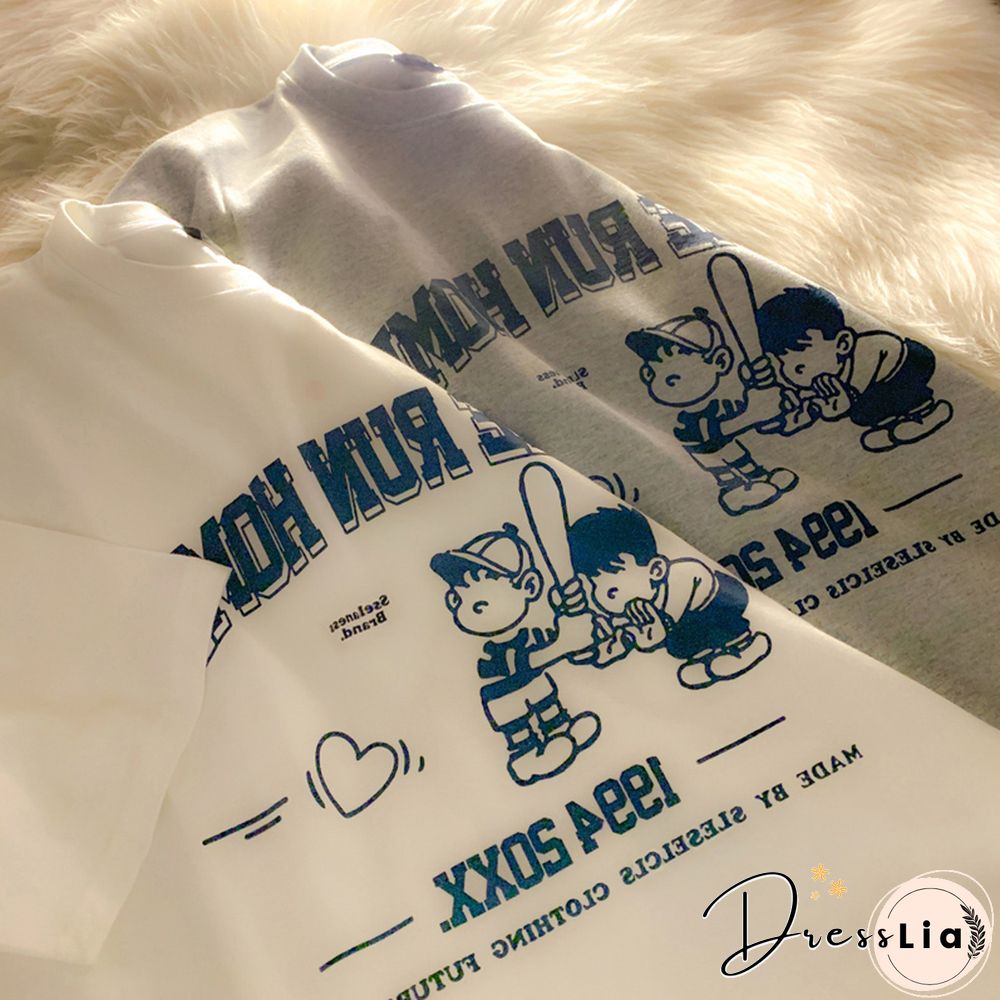 Unisex Vintage Loose Short Sleeve T-Shirt